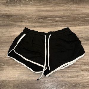 Black Garage Shorts w/ White Outline